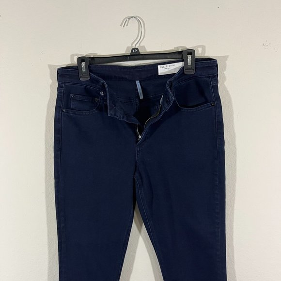 Rag & Bone Cate Mid-Rise Ankle Skinny Jeans Size 31 Dark wash Denim - Picture 7 of 13